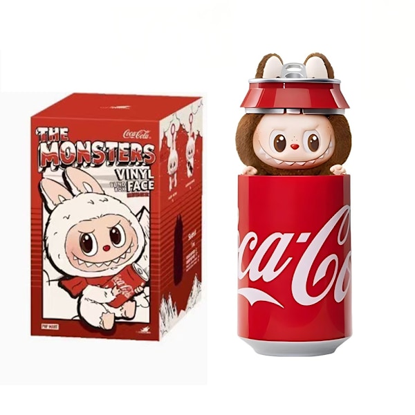 Het hög kvalitet Labubu Angel zimomo themonsters tecknad söt anime actionfigurer skrivbordsdekorationer Julklappar honey