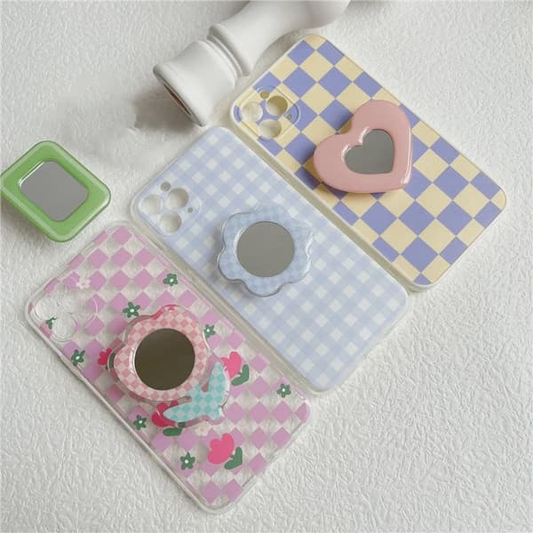 Tulip Flower Foldbar Telefonholder Stativ til iPhone Fingerringstik 7