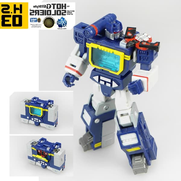 Mini Soundwave & Laserbeak Transformation Action Figur - MFT HS-03 Hot Soldiers G1 Toy Gift Blaster