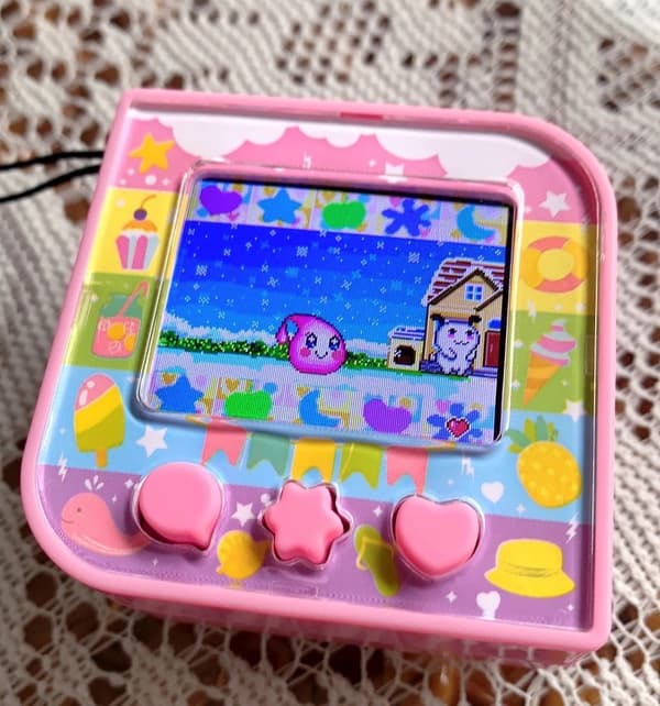 Tamagotchi Original Color Screen Electronic Pet Game Console - engelsk version, Pet Development Toy smart cover B Chinese version