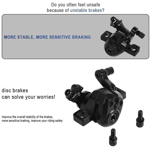 Hydraulisk skivebremsekaliber til Xiaomi M365 Pro 1S for-/baghjul til foldbart løbehjul black