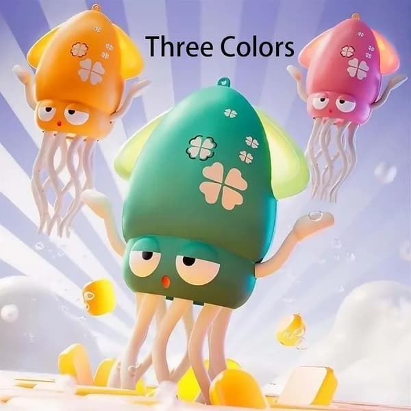 Luminous Dancing Octopus Fidget Toy - Interaktiv stresslindring för barn och vuxna Light red