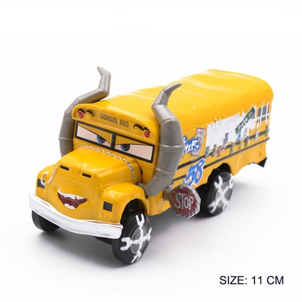 Disney Pixar Bilar 2 3 Leksaker Lightning McQueen Lastbil Uncle Mack 1:55 Diecast Mater Kolvkopp Fritter Frank Modell Barn Barnpresenter 18
