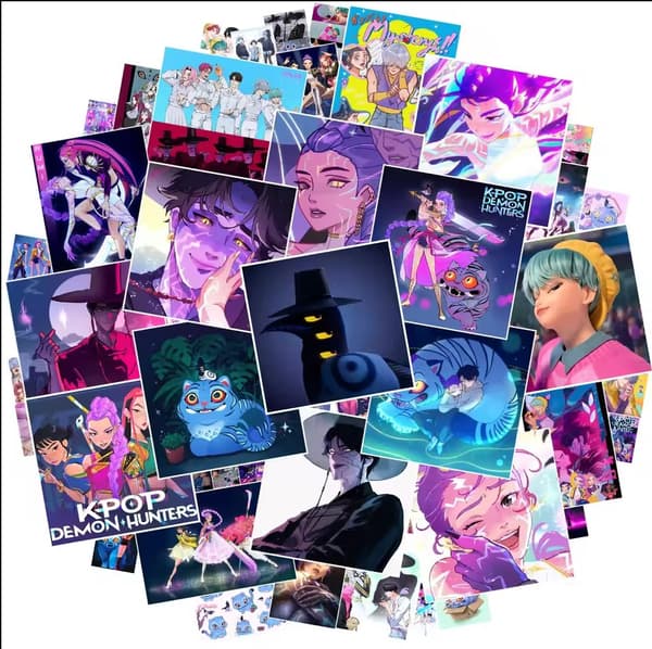 55 STK KPop Demon Hunter Stickers - Søde Derpy Tiger Decals til telefon, bærbar computer, skateboard og mere 55pcs