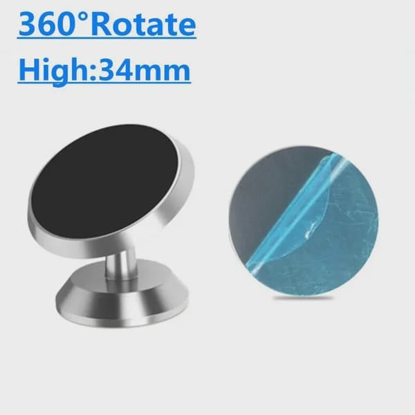 Magnetisk Bilholder Dashboardmonteringsstativ til iPhone Samsung Xiaomi 360 Rotate Gold