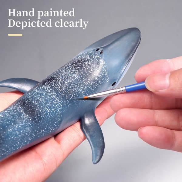 Realistisk stor val actionfigur - havsdjursmodellleksak för samling, dekoration och presenter Whale-7