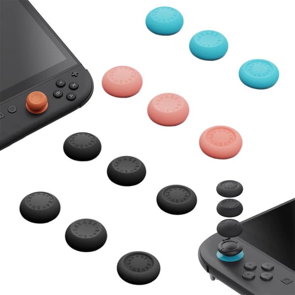 Skull Co NS2 Switch2 JoyCon Paddehatte JoyCon Rocker Caps NS2 Joystick Cap Silikone Skridsikker Two-color