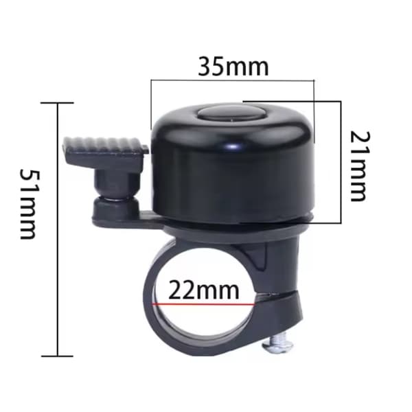 1/4 st MTB cykelklocka aluminiumlegering säkerhetsvarning cykelstyre horn sliver 2pcs