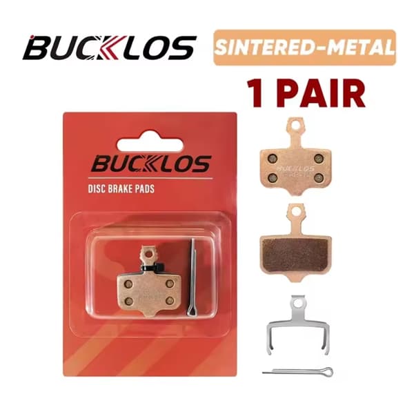 BUCKLOS Skivbromsbelägg för SRAM Avid MTB Road Hydrauliska Cykel Hållbara Slitstarka Belägg Copper-base 2Pair