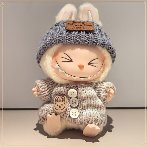 17 cm s Doll Hættetrøjetøj - Farverigt tilbehør til Monster s Blind Box Dolls random 2 Pcs model 32