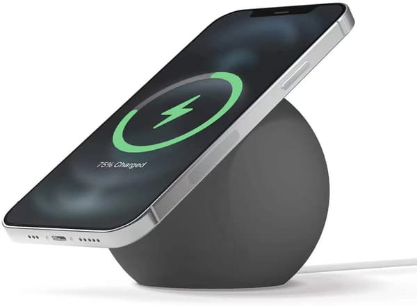 Magnetisk silikone bordkugleholder til Apple MagSafe iPhone 16 15 14 trådløs opladerdock Gray