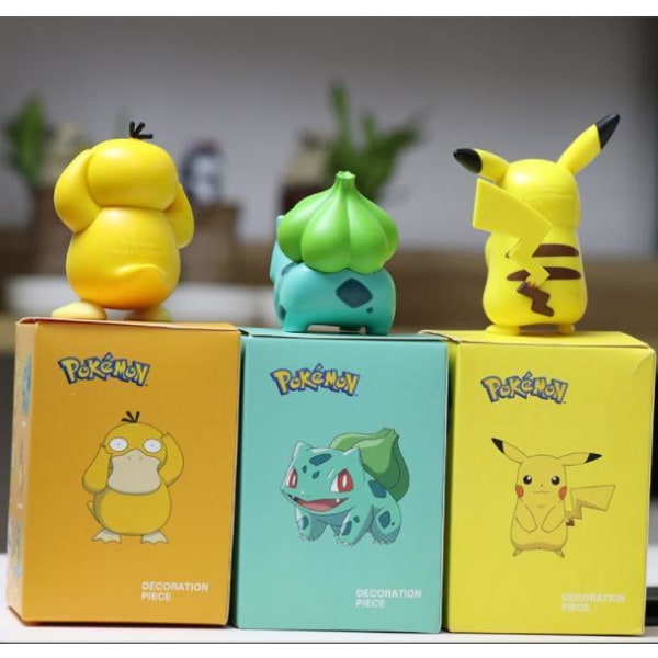 Alkuperäinen Pikachu Pokemon Figuurit 8cm Uusi malli Model 6