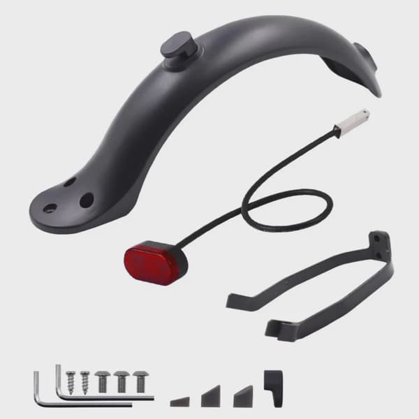 Stänkskydd i kolfiber för Xiaomi M365/M365 Pro elscooter, bakskärm, stänkskyddad Set G