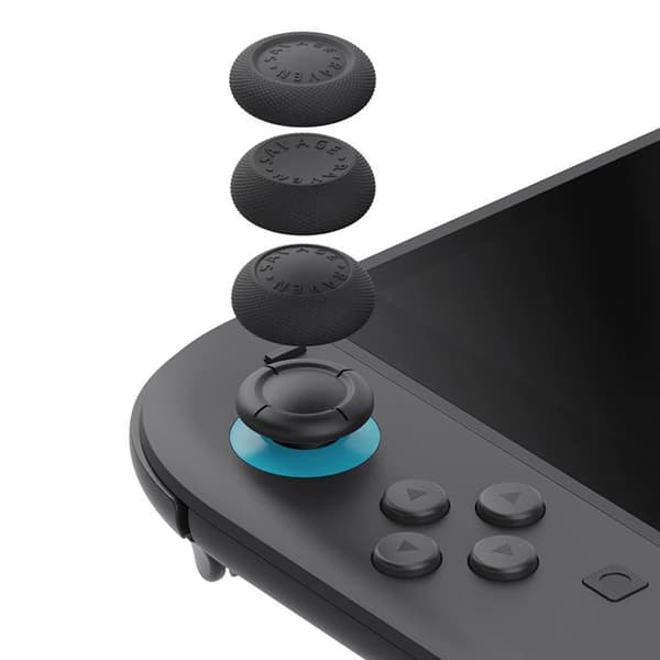 Skull Co NS2 Switch2 JoyCon Paddehatte JoyCon Rocker Caps NS2 Joystick Cap Silikone Skridsikker black