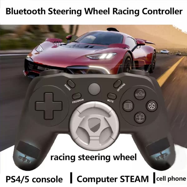 Bluetooth-rat til racerspil med controller black