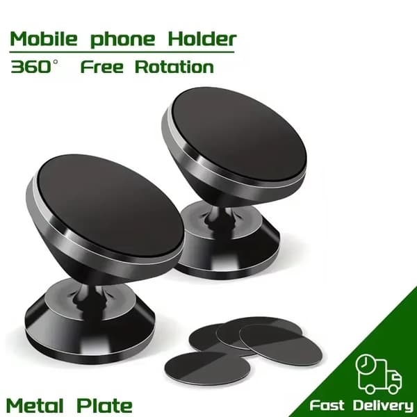 Magnetisk bilholder til iPhone 13 12 Samsung Redmi Xiaomi Silver