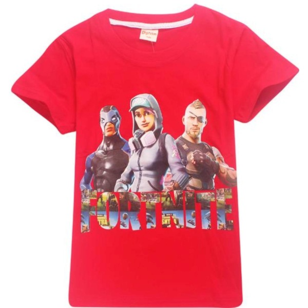 Fortnite T-shirt til børn Red 150 (Modell 8393)