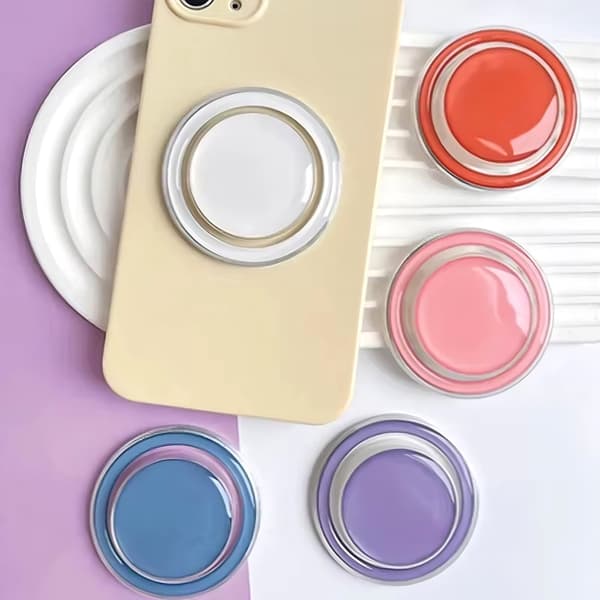 Magnetisk vikbar telefonhållare med stativ för iPhone 16 15 Samsung Xiaomi expanderande ring 4