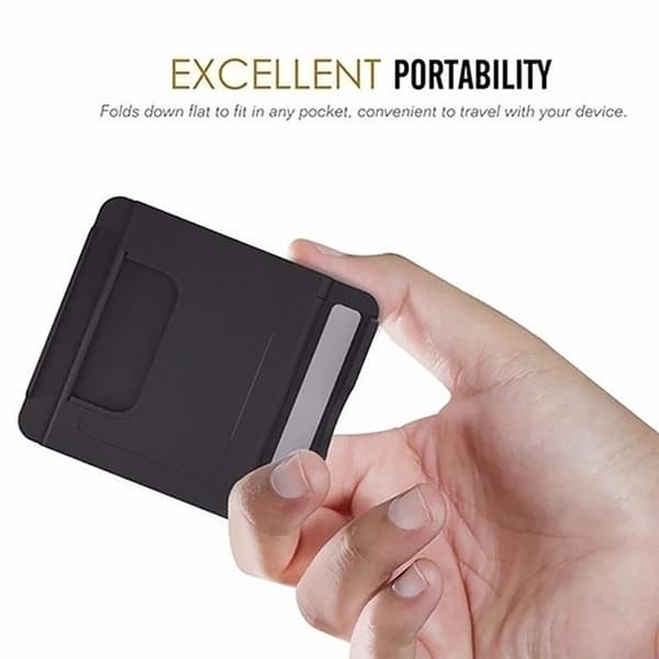 Mini justerbart bärbart universellt hopfällbart plaststativ för telefon och surfplatta för iPad iPhone Samsung Xiaomi Yellow