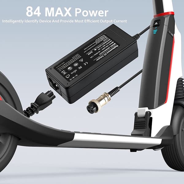 Mobilitetsscooterladdare 54.6V 2A adapter för 48V 46.8V litium 10ah 20ah batterier 54.6V 4A US PLUG