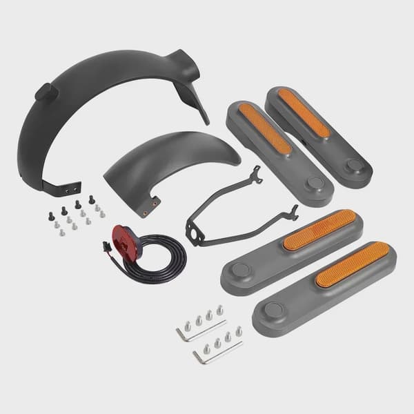 Stödfäste för framskärm för Xiaomi 4 Ultra elscooter, bakljus med reflexremsor bracket