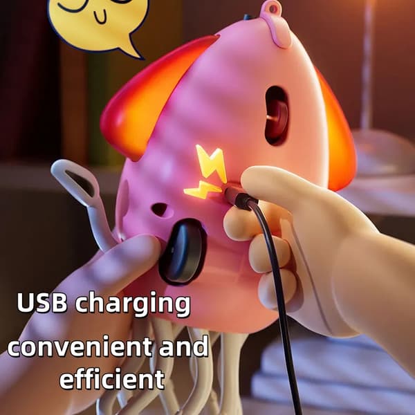 2025 Interactive Dancing Octopus Toy for Kids – Pedagogisk elektronisk husdjurspresent för småbarn Pink-1pcs