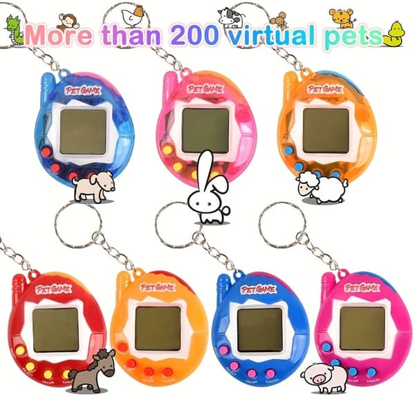 Transparent 168-i-1 virtuell husdjursleksak - Nostalgisk Cyber ​​Digital Pixel Fun för barn 2
