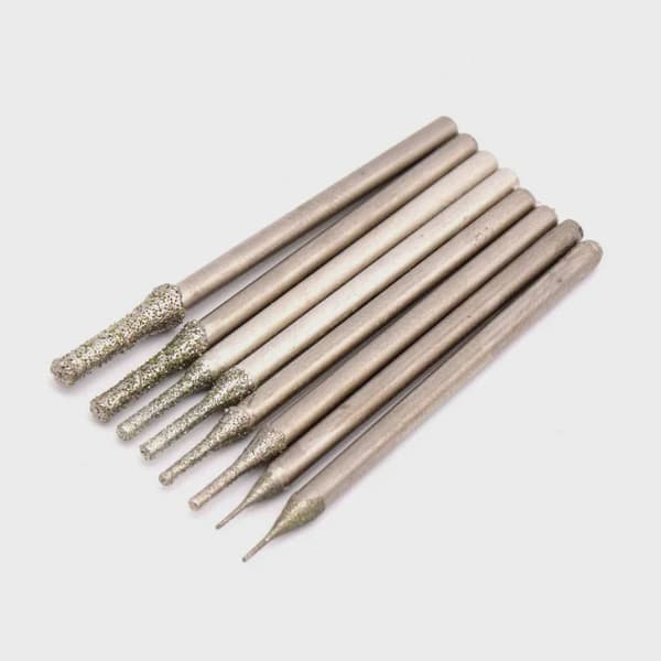 10/20-delt 0,5-2,5 mm diamantbelagt borehoved til fliser, smykker, glas 20 pcs  1.1 mm