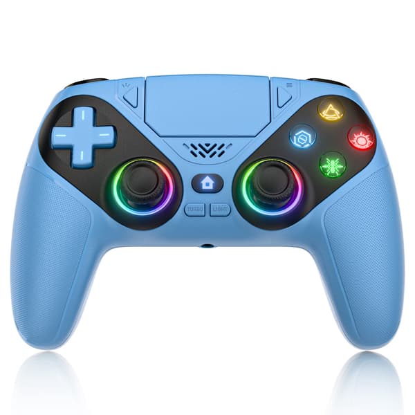 Controller til Playstion5/PS5 Pro/Slim/PC Gamepads Trådløs med RGB Hall-effekt Turbo Vibration Programmerbar Knap Spil Joystick White