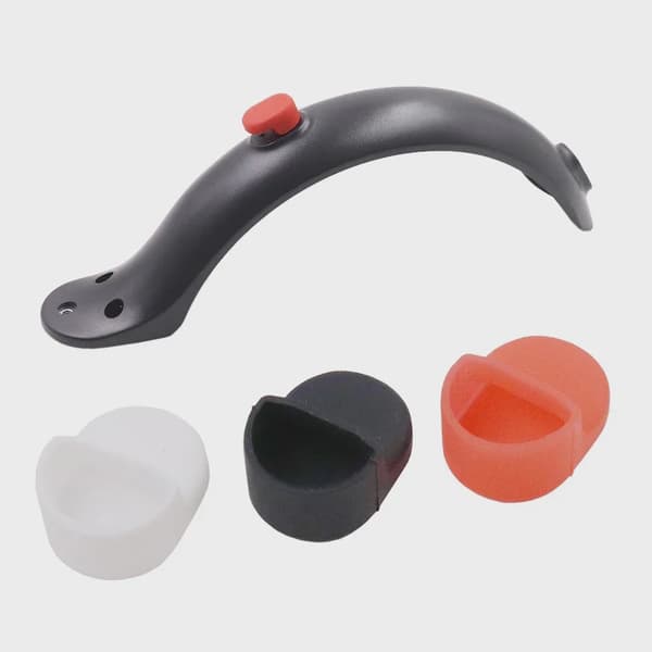 Elscooter Fram Bakskärm Krok Dammplugg Silikonskydd för Xiaomi M365 Pro 2 white set