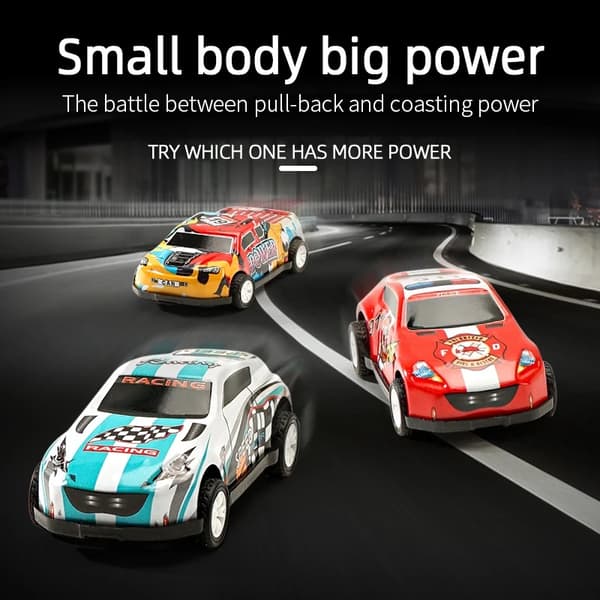 50 st legeringsbilmodell barnleksaksbil dragbil flygande schackspel barn pedagogisk leksaksbil present med förvaringslåda Car set