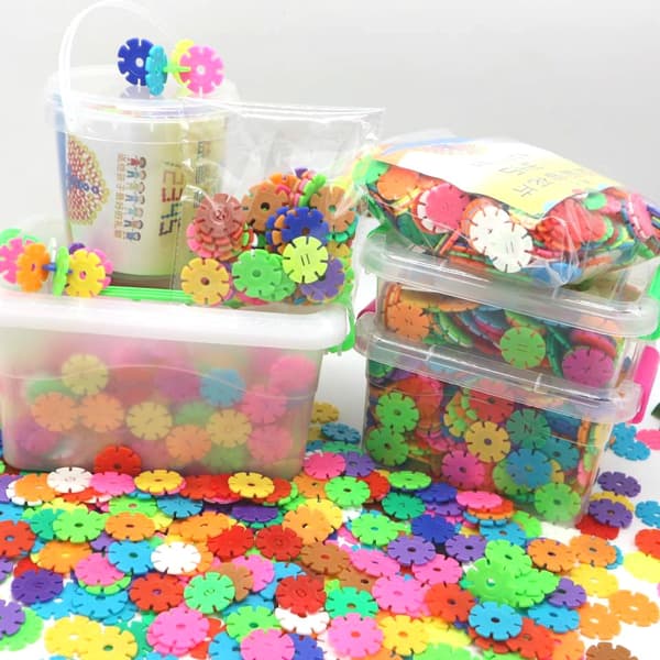 Snowflake Building Block Set för barn - 60/100/200 st Pedagogiska pusselleksaker för tidig inlärning 3cm 200pcs