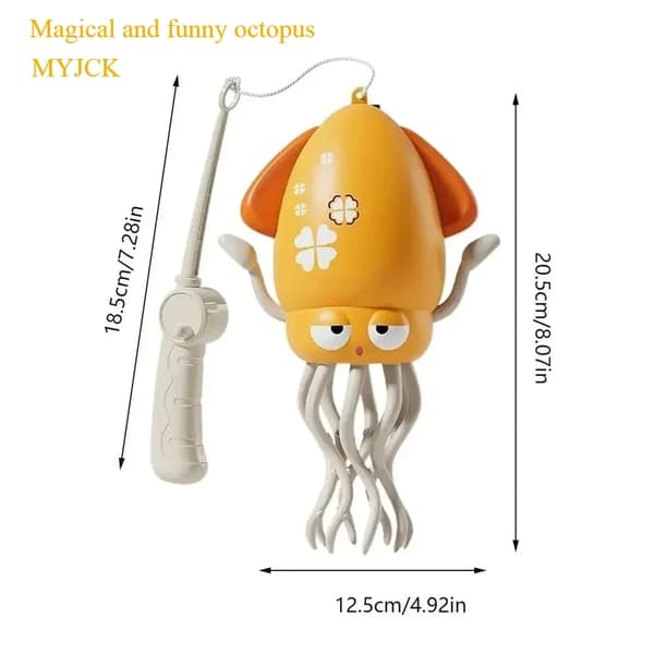 Luminous Dancing Octopus Fidget Toy - Interaktiv stresslindring for børn og voksne B