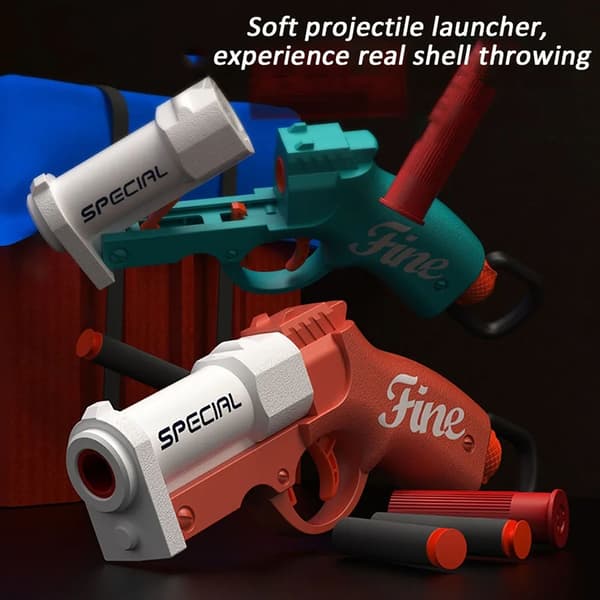 Mini S686 Foam Bullet Blaster Legetøjspistol til udendørs leg - Soft Bullet Launcher til børn orange