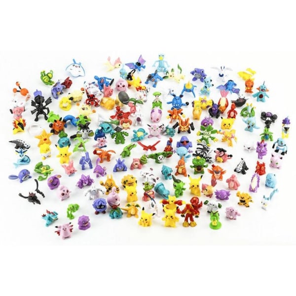 144 stk Pokemon Figurer Anime Mini Toy Toy Mini Pokemon