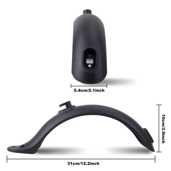 Bakre stänkskärm med bakljus för Xiaomi Mi M365 1S Pro elscooter Black