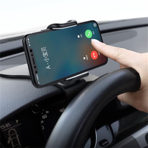 Universal Biltelefonholder Dashboardmontering 360° Drejelig GPS-beslag til iPhone Xiaomi 1 Pcs