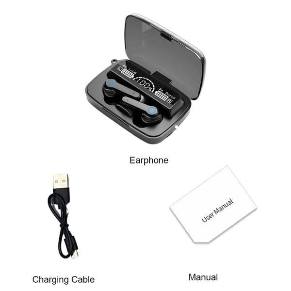 M19 Bluetooth Headset Trådløst TWS Gaming Understøtter Støjreducerende Touch In-ear Mini Nødstrøms-Powerbank Headset A