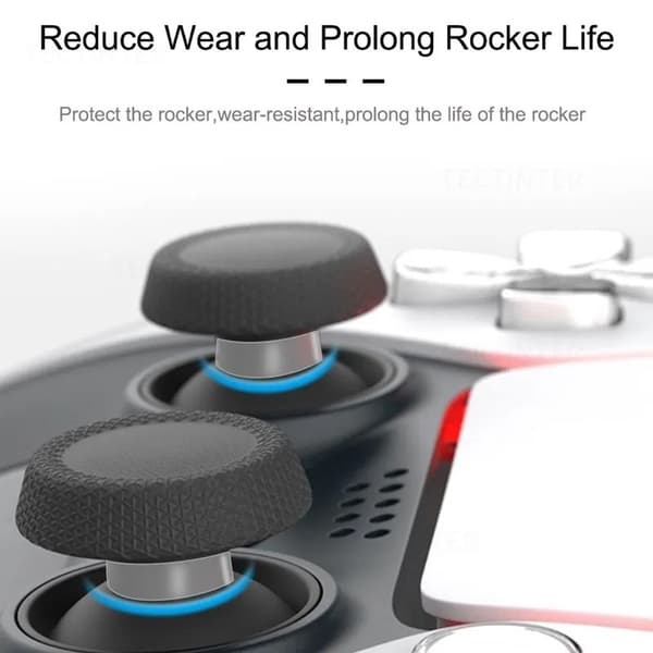 8 st. elastiska skyddande joystick-ringar för PS5/PS4/Steam Deck Rocker silikonringskydd för Rog Ally spelkonsol 8pcs transparent