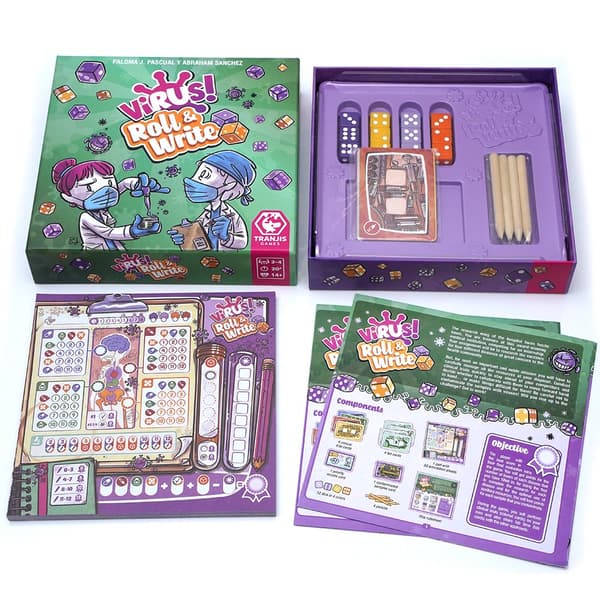 Game Factory Virus! Virus! Roll & Write 、 Virus Halloween 、 Virus! 2 Evolution Expansion ，juhlapeli hauskanpitoon Family Gam Virus Evolution