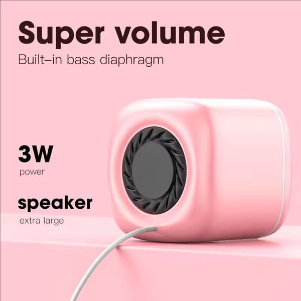 Hifi Mini Desktop Kablet USB Computer Dobbelt Højttaler til Bærbar PC Surround Stereo Subwoofer AUX Afspilning Mega Bas Højttaler White