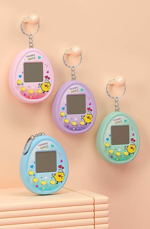 Nostalgiske virtuelle Tamagotchi-kæledyr - elektroniske cyberdyr-legetøj til børn Blue