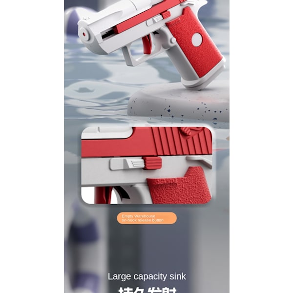 MINI Desert Eagle Water Gun - Pieni pistooli lasten rantaleikkiin Purple-Green