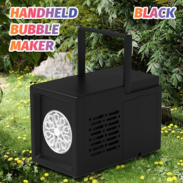 10-håls bubbelmaskin - Utomhusfestleksak (utan batteri) black