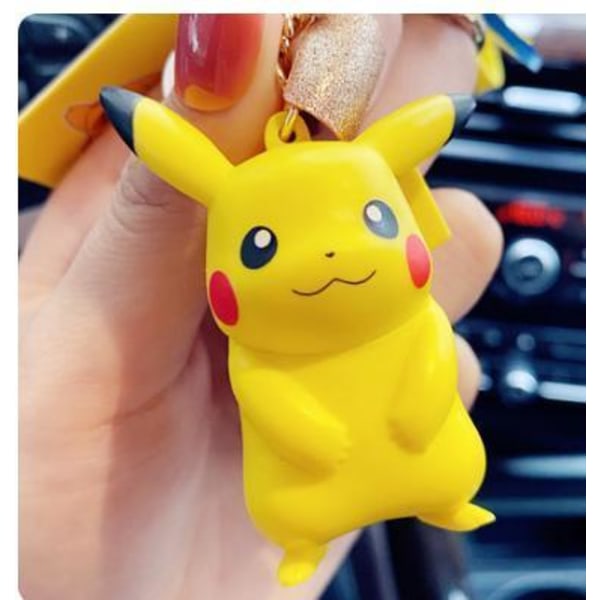 Pokémon Pikachu Bulbasaur Squirtle Charmander Nyckelring Figurer Model 3 Charmander 
