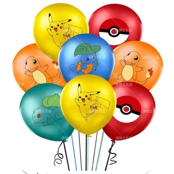 Pikachu Pokemon Pokemon børnefest ballonbue Tillykke med fødselsdagen