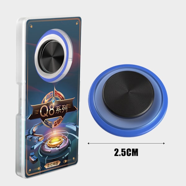 Smartphone-kontroll Joystick Spelkontroll Pekskärm Joypad för iPad iPhone Android Surfplatta Smidig Spelkontroll Blue Bundle 2PCS
