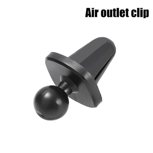 Universel 17 mm kuglehoved bilholder til montering på luftventil Air Outlet Clip