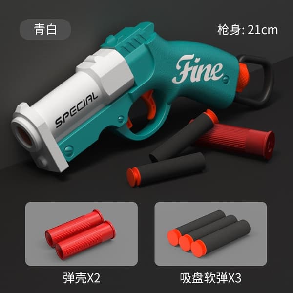 Mini S686 Foam Bullet Blaster Legetøjspistol til udendørs leg - Soft Bullet Launcher til børn S686 Short Green