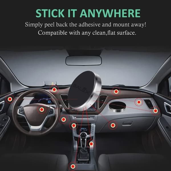 Magnetisk Bilholder Universal Dashboard Mount til iPhone Xiaomi Huawei Samsung Gold-Rotate
